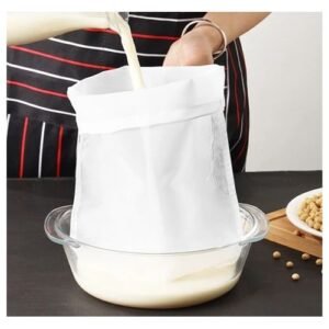 REUSABLE DRAWSTRING CHEESECLOTH MESH SIEVE BAG CHEESE CLOTH